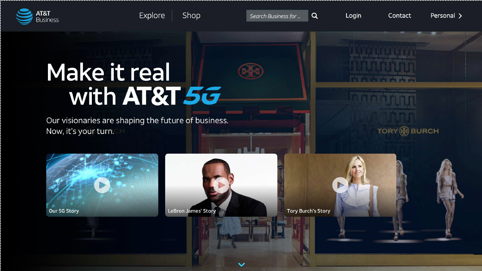 AT&T Master's Campaign Page:  Wire-Frames and Comp