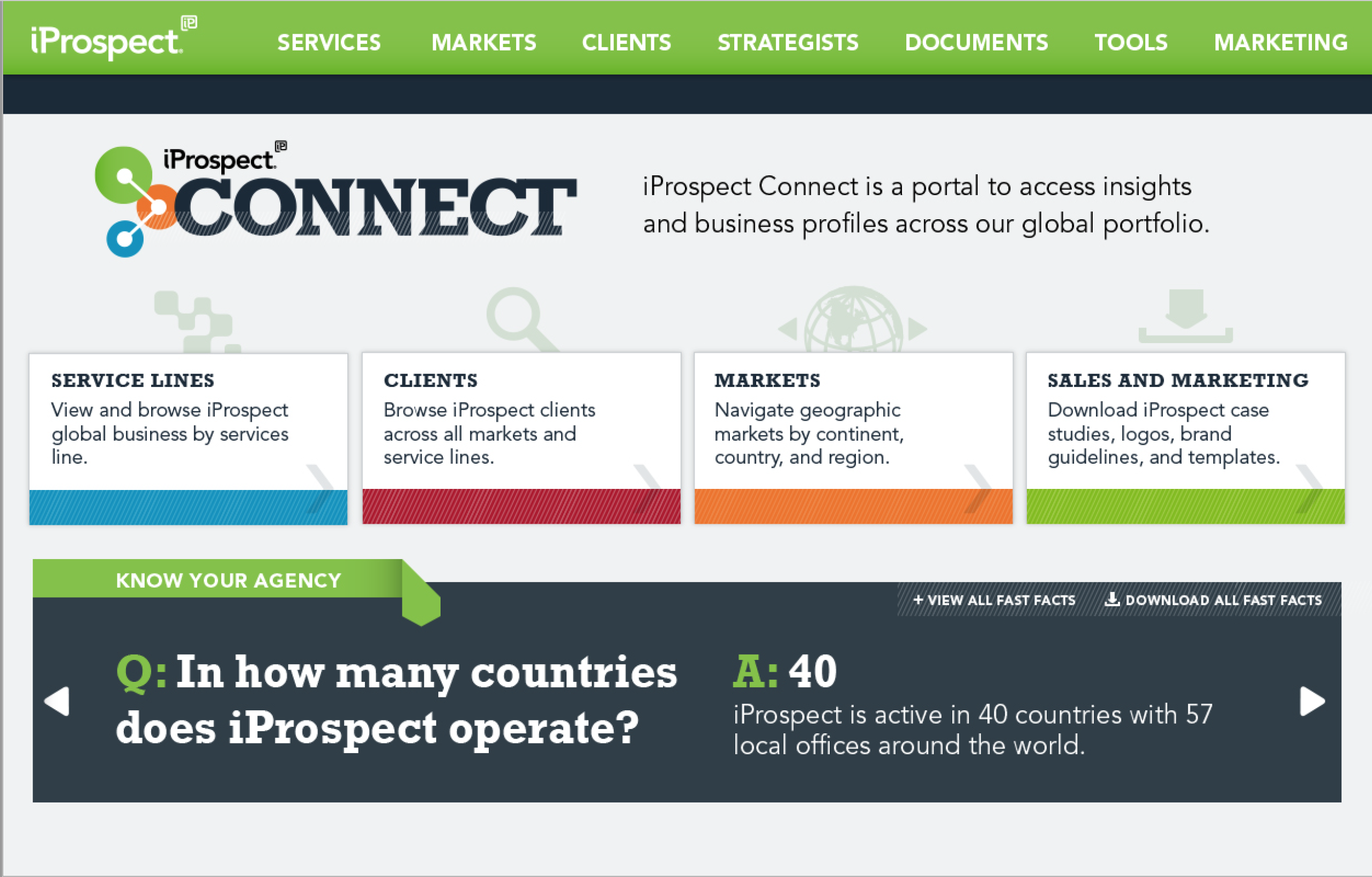 iProspect Connect:  Taxonomy, Wire-Frames, Comps